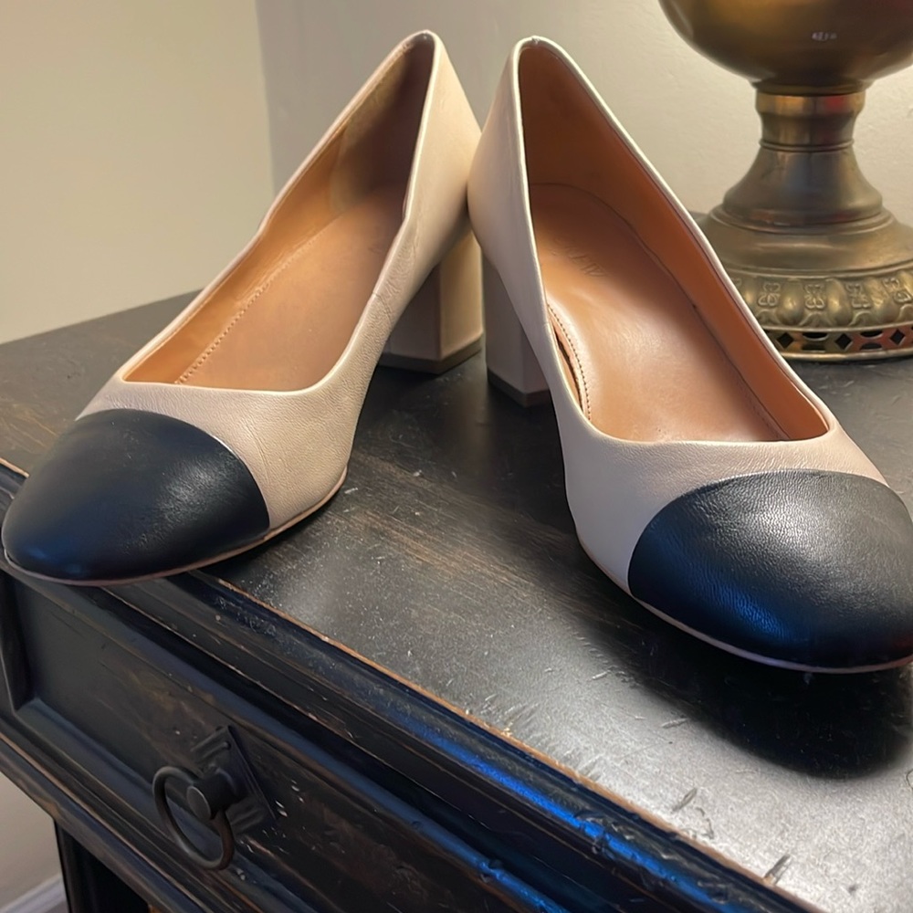 Black toed heels